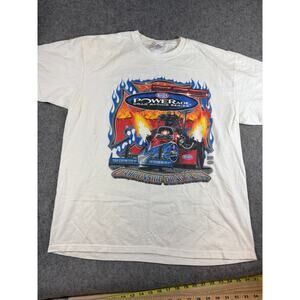 NHRA Powerade Shirt Mens White Championship Drag Racing Series Graphic Tee XL